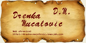 Drenka Mučalović vizit kartica